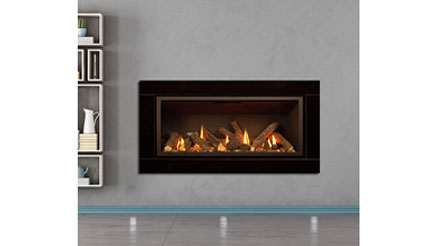 Apex Fires - Cirrus X1 Glass - high efficiency gas fire